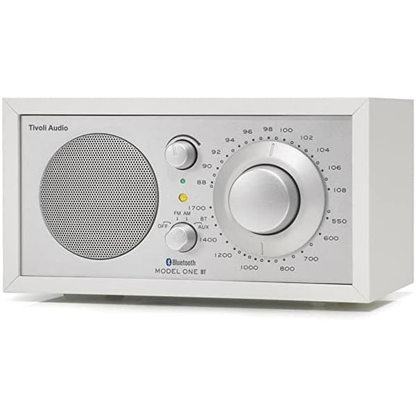 Radio - Tivoli - Model One BT - Silver/Vit - Bluetooth - Aux-ingång - Trä