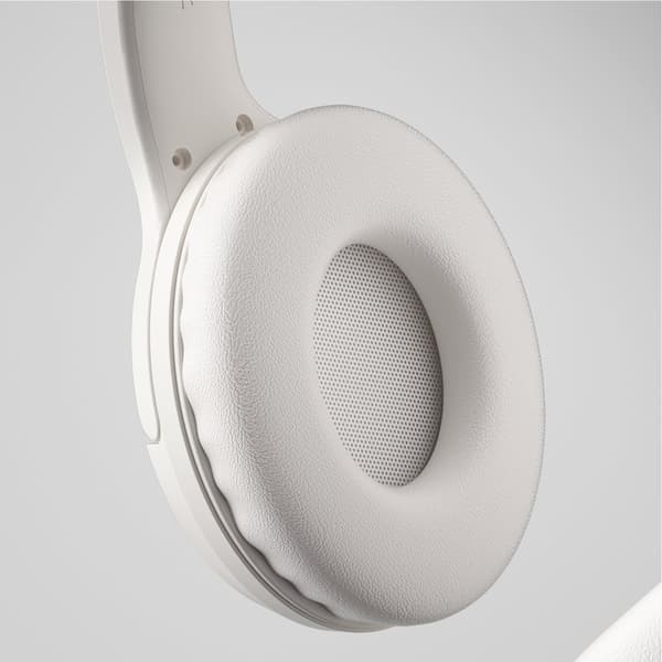 Trådløse ANC Bluetooth 5.3 over-ear hovedtelefoner, hvide