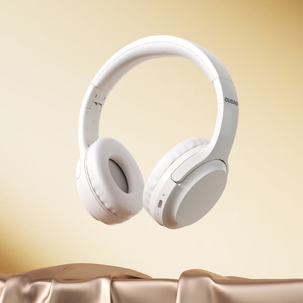 Trådløse ANC Bluetooth 5.3 over-ear hovedtelefoner, hvide