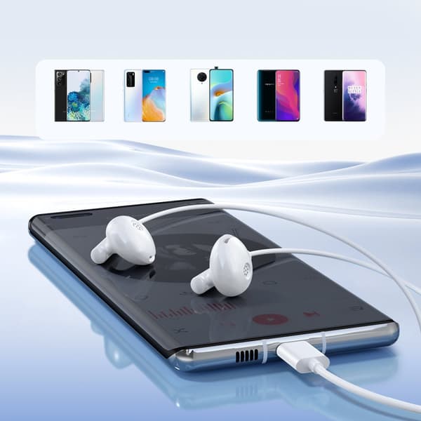 Kuulokkeet, USB-C JR-EC05 in-ear kuulokkeet, valkoinen