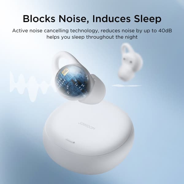 TWS Cozydots Series trådlösa hörlurar med aktiv brusreducering Bluetooth 5.3 vit