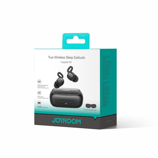 TWS Cozydots Series langattomat kuulokkeet Bluetooth 5.3 ja melunvaimennus, musta