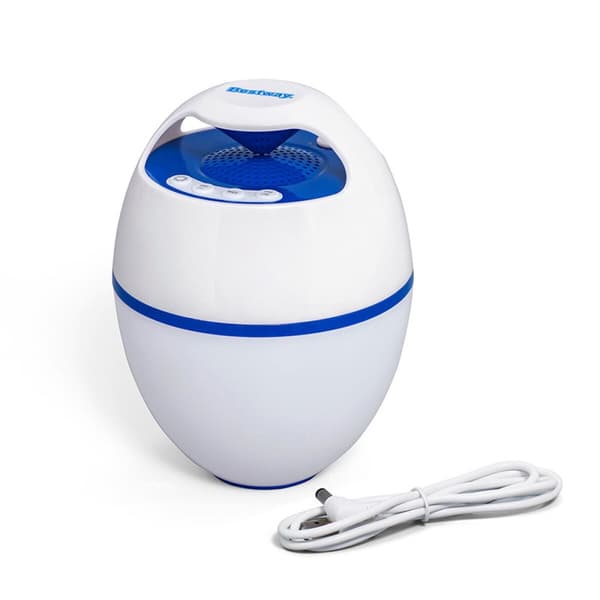 Kelluva langaton kaiutin LED-valolla Bestway Valkoinen 6 W
