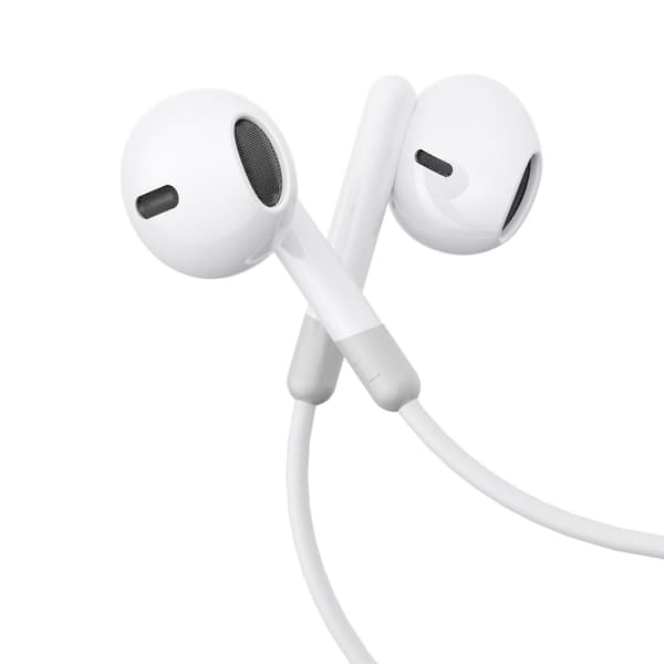 Kablede in-ear hovedtelefoner med 3,5 mm mini-jackstik med hvid fjernbetjening