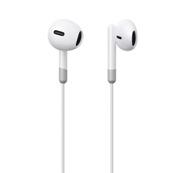 Kablede in-ear hovedtelefoner med 3,5 mm mini-jackstik med hvid fjernbetjening