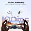 Miniatyrbild 6 av 6: HiTune H5 TWS trådlösa Bluetooth-hörlurar: 5.3 USB-C vit
