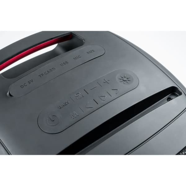 Bluetooth-högtalare - BIGBEN - Kubformat - 200W, Ljuseffekter, USB, Micro-SD, USB-C Li-on batteri