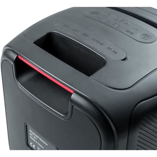 Bluetooth-högtalare - BIGBEN - Kubformat - 200W, Ljuseffekter, USB, Micro-SD, USB-C Li-on batteri