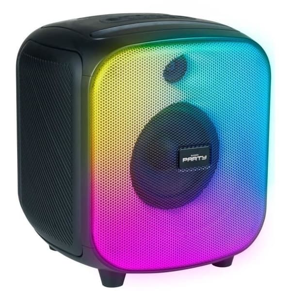 Bluetooth-högtalare - BIGBEN - Kubformat - 200W, Ljuseffekter, USB, Micro-SD, USB-C Li-on batteri