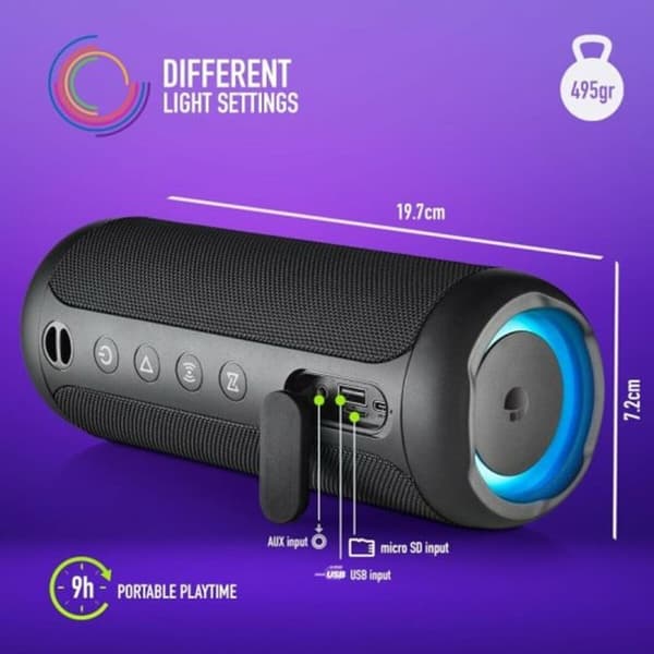 Bærbare Bluetooth-Høyttalere NGS ROLLERFURIA2BLACK