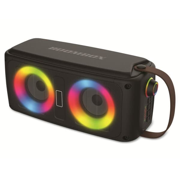 Kannettavat Bluetooth-kaiuttimet Denver Electronics Musta LED RGB