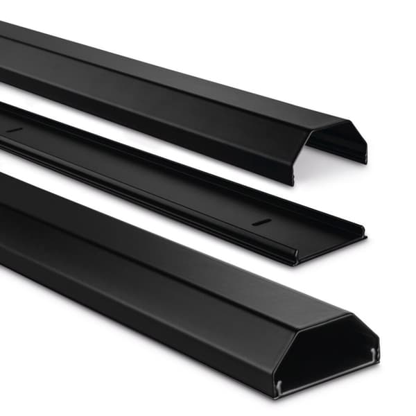 Hama Alu kabelkanal kantet 110 x 5 x 2,6 cm sort