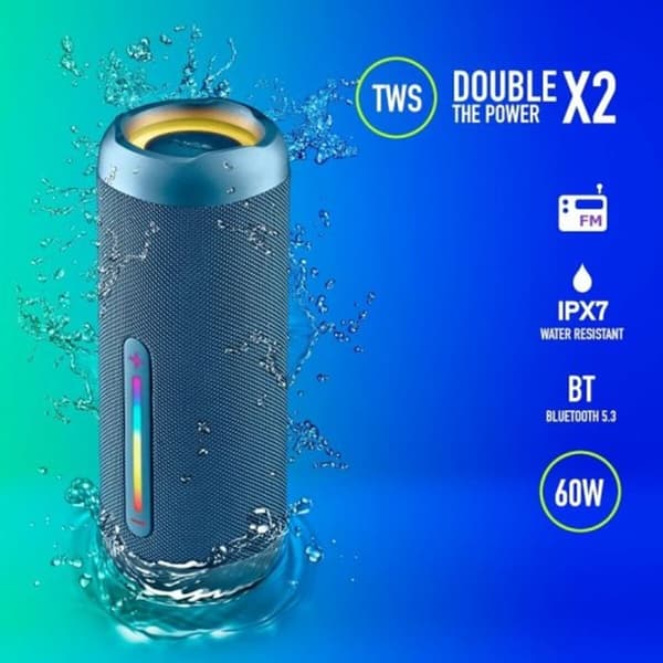 Bærbare Bluetooth-højttalere NGS ROLLERFURIA3BLUE Blå 60 W