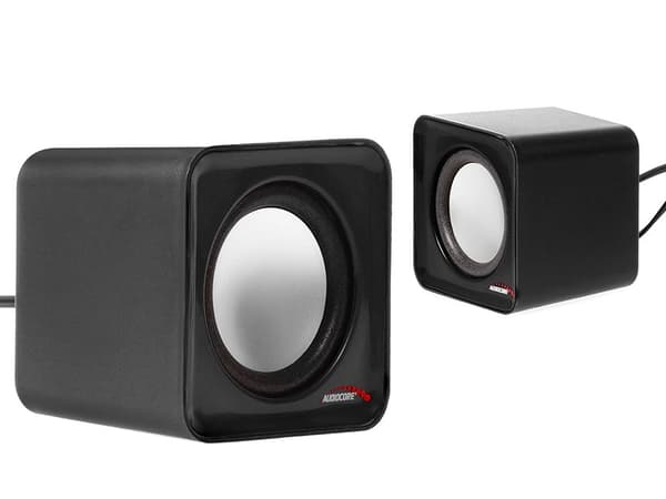 Audiocore AC870 B 2-vägs 3 W Svart, Grå Trådbunden