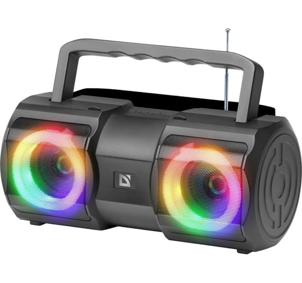 HÖGTALARE DEFENDER BEATBOX 20 BLUETOOTH 20W LJUS/BT/MIK/FM/USB/TF