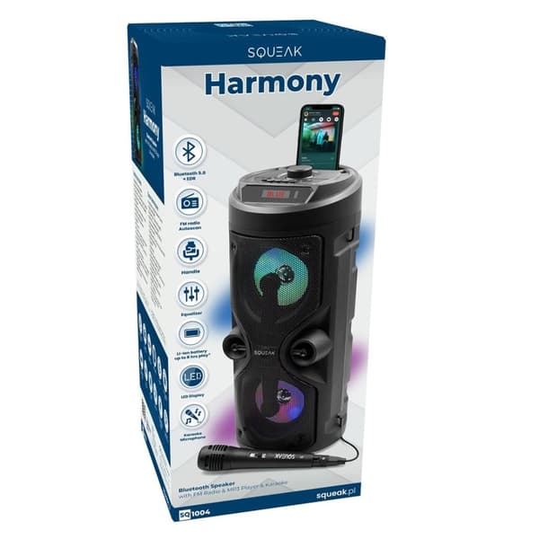 SQUEAK KARAOKE-HÖGTALARE HARMONY BT 5.0 SQ1004