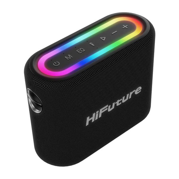 HiFuture Vocalist 200 Bluetooth-høyttaler + 2 mikrofoner (svart)
