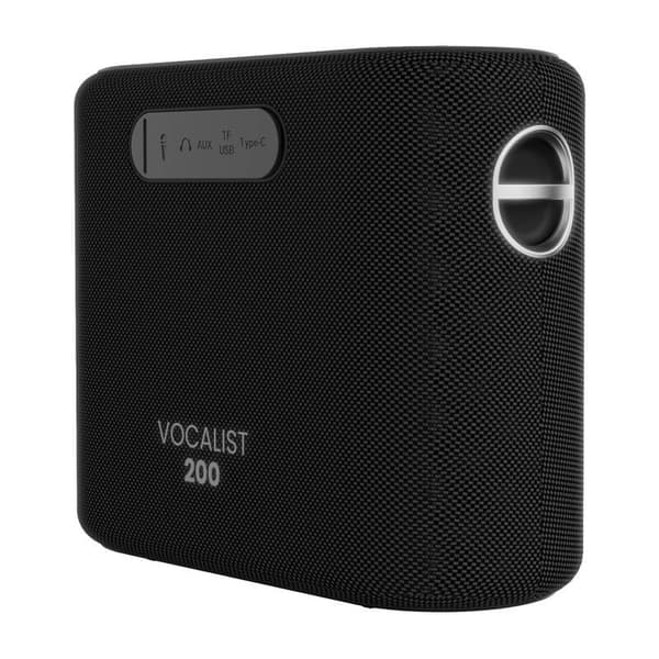 HiFuture Vocalist 200 Bluetooth-høyttaler + 2 mikrofoner (svart)