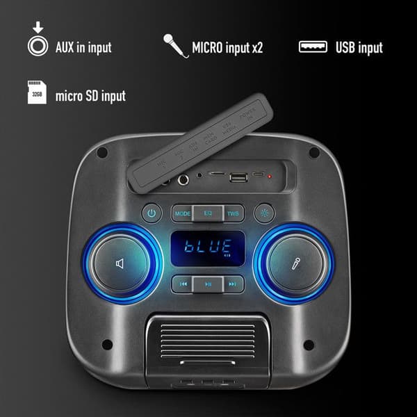Bärbar Bluetooth-högtalare - NGS - Wild Club - 80W - TWS - Laserljus