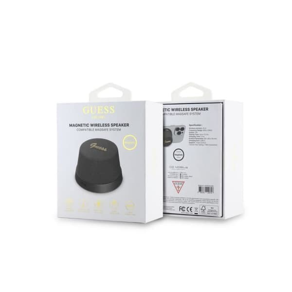 3W Bluetooth 5.3-högtalare MagSafe kompatibel med mikrofon och brusreducering Guess Black