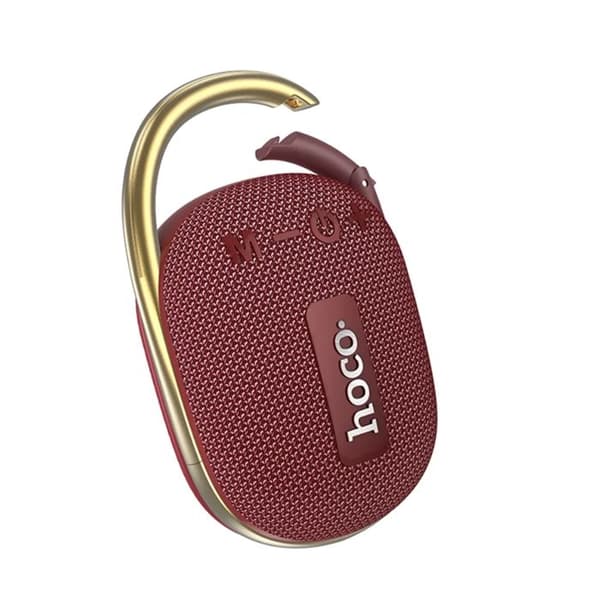 Trådlös högtalare BT 5.3, TWS, Hi-Fi - Hoco Easy Joy Sports (HC17) - Röd vin