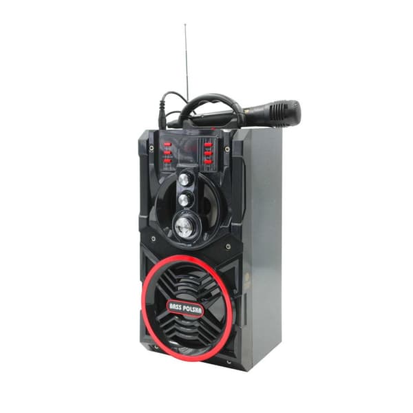 Bluetooth-kaiutin radiolla ja karaoketoiminnolla