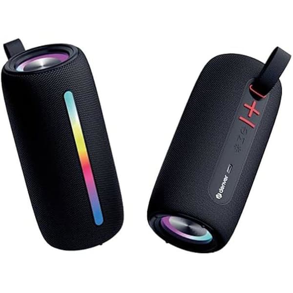 DENVER BTL-360B Bluetooth RGB-högtalare - Förstärkare - Vattentålig