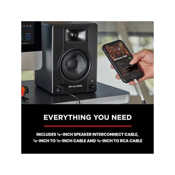 M-Audio BX-4 Par Bi-Amplified 120 Watt Professional Studio Monitors