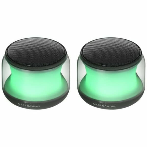 Bærbare Bluetooth-højttalere Mars Gaming MSAURA Sort 15 W