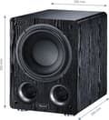 Miniatyrbillede 5 af 5: Magnat Alpha RS8 Aktiv subwoofer 80 W Sort