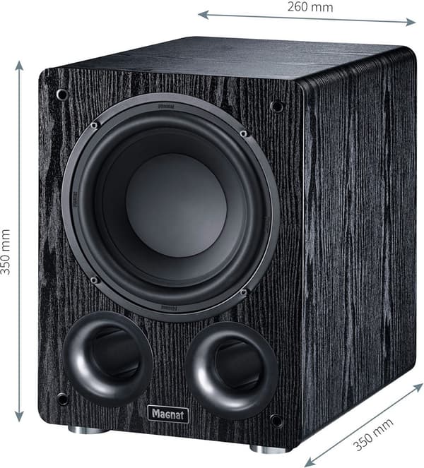 Magnat Alpha RS8 Aktiv subwoofer 80 W Sort
