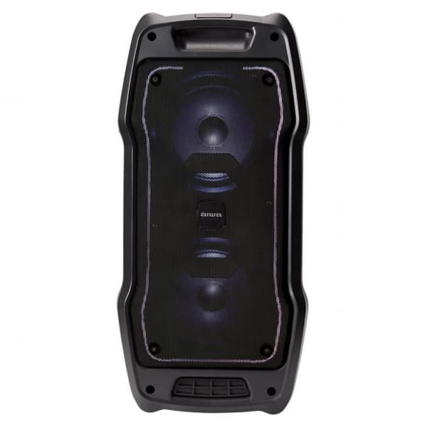 Aiwa KBTUS-400 BT partyhögtalare - Karaokemaskin - LED - Boombox - Trådlösa mikrofoner - Fjärrkontroll