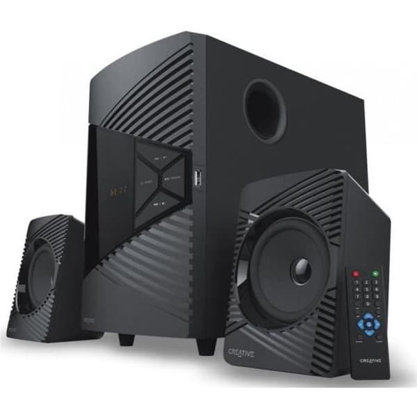 Kontorshögtalare 2.1 - CREATIVE - SBS E2500 - 30W - Bluetooth - Svart