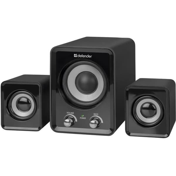Aktiv högtalare - Defender - 2.0 - 16W - USB - Kabelansluten - Svart