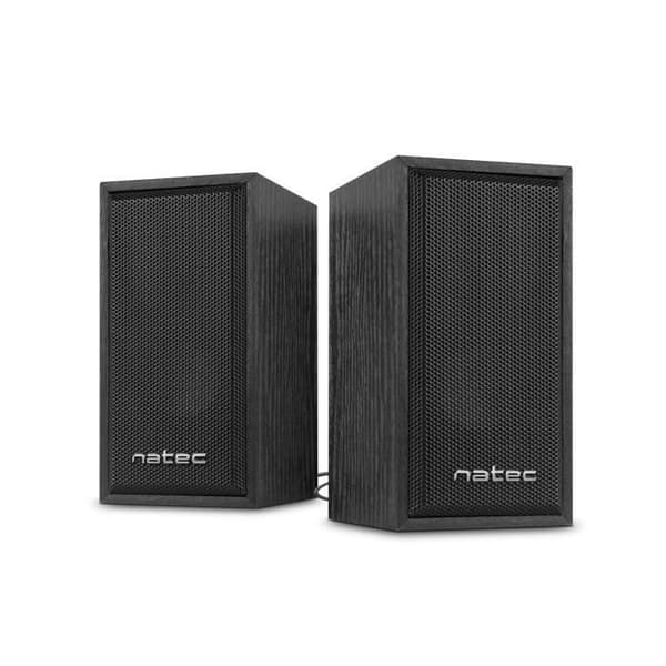 NATEC NGL-1229 SVART TRÄ STEREOHÖGTALARE