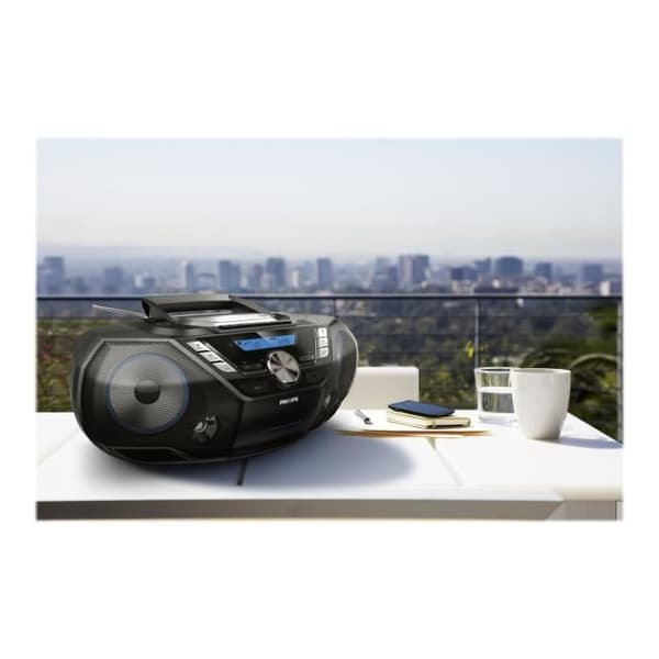 Boombox Philips CD-ljudmaskin AZB798T - 12 Watt - Svart - Bluetooth