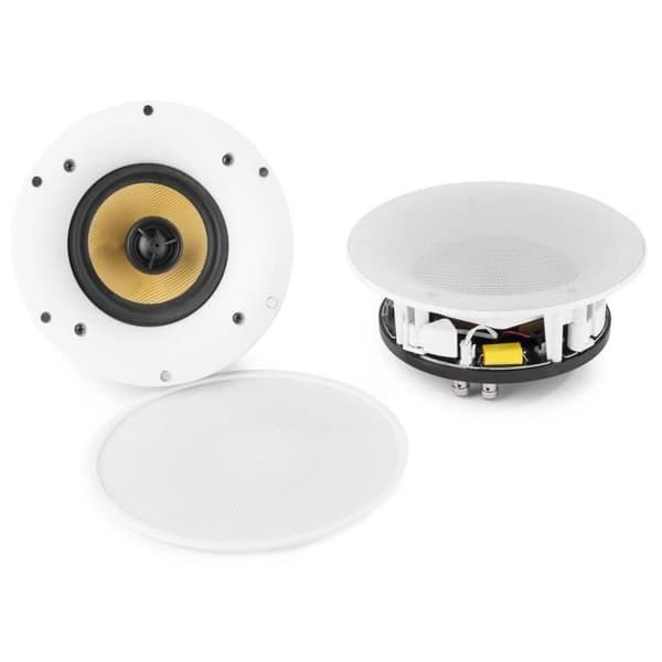 Power Dynamics WCS50 - Set med takhögtalare, 100W, WiFi/Bluetooth, inbyggd förstärkare