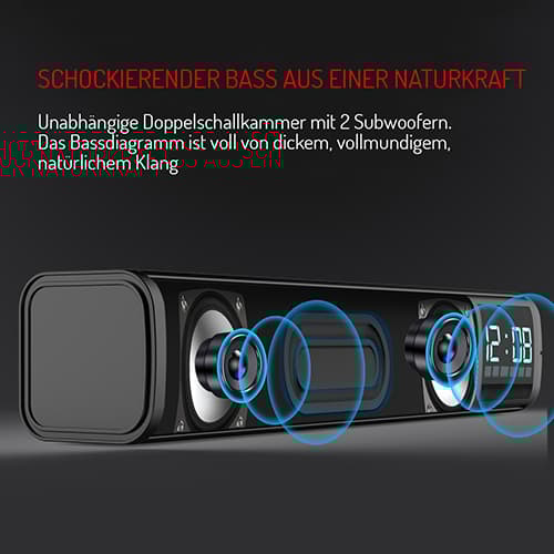 AD 1191 Soundbar med vækkeur