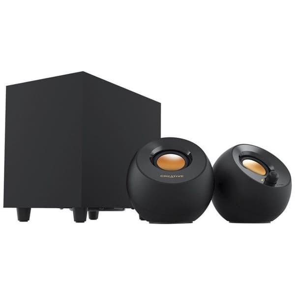 CREATIVE Pebble Plus 2.1 trådbundna PC-högtalare - 8 W - Svart