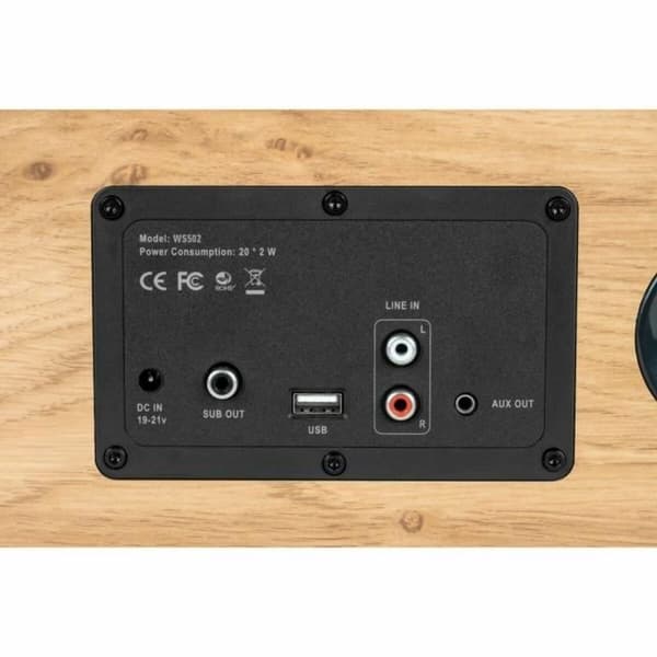 Kannettava kaiutin Thomson WS502 Musta Beige 100 W