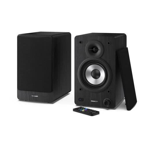SHARP BOKHYLLA 2-VÄGS HÖGTALARE SVART TRÅDLÖS & TRÅDLÖS 60 W (CP-SS30