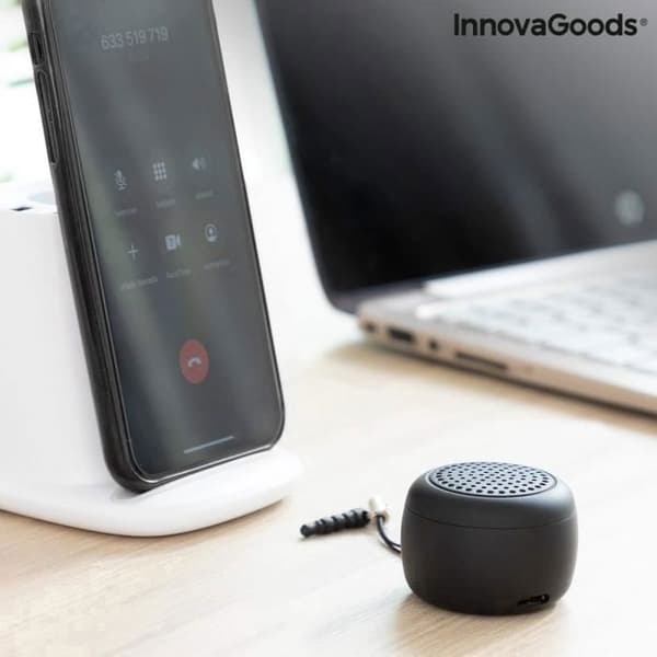 Miund InnovaGoods Mini Bärbar Trådlös Högtalare - Svart