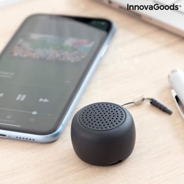Miund InnovaGoods Mini Bärbar Trådlös Högtalare - Svart