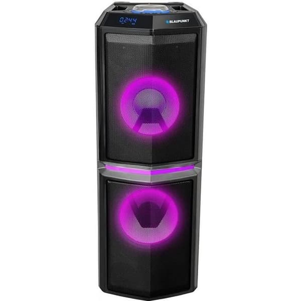 Bluetooth-högtalare - Blaupunkt - Bärbar - 90W RMS - Karaoke - Discobelysning Svart