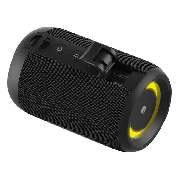 NGS ROLLER FURIA 2 TINY BLACK: Trådlig högtalare 20W. Vattentålighet IPX7, Kompatibel med BT/TWS/AUX IN. BATTERI 7H. LED. Svart.