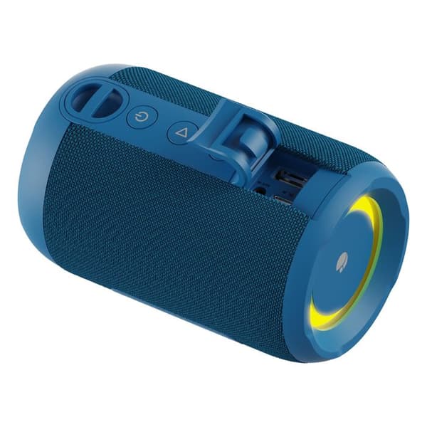 NGS ROLLER FURIA2 TINY BLUE: Trådligt högtalare 20W. IpX7-vattentålighet. Kompatibel med BT/TWS/AUX IN. BATTERI 7H. LED. Blå.