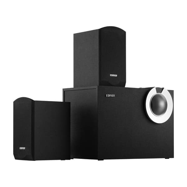 BOXE EDIFIER 2.1, RMS:   34W (2 x 8W, 1 x 18W), bluetooth, volum, bass; raport semnal-zgomot: #25dBA, frecventa raspuns - sateliti: 210Hz - 20kHz, bla