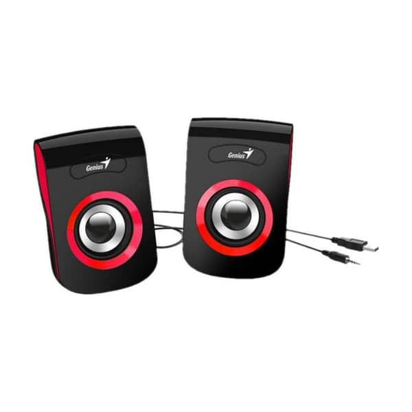 Parlantes Genius 2.0 Sp-Q180 6 Wats Usb Rojo