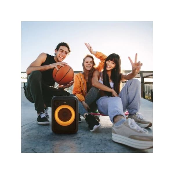 Klipsch GIG XL - Bärbar trådlös högtalare - Bluetooth - 8h batteritid - Ljuseffekter - USB/miniuttag/mikrofon - IPX4 - med 1x Micr