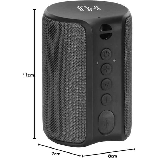 Trådlös förstärkare högtalare X Jump XJ 50 18 W med TWS-funktion, inbyggd mikrofon, vattentålig, svart